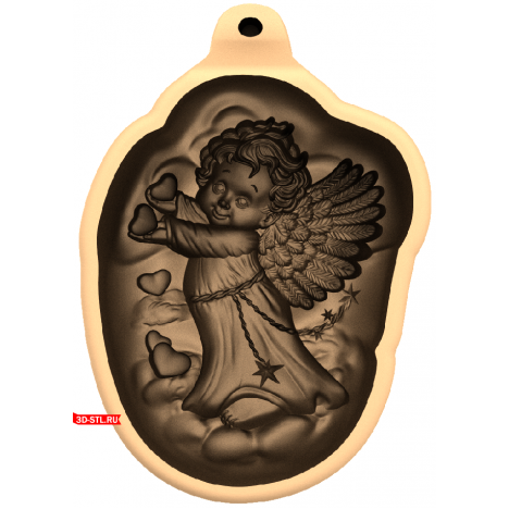 Angel of Love 3D STL model for CNC