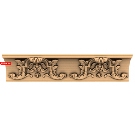 3D model of a baguette for CNC in STL format