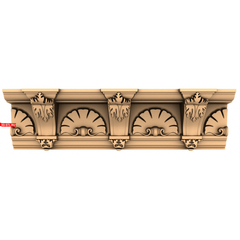 Antique Baguette 3D STL Model for CNC