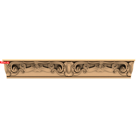 STL 3D model of a baguette for a CNC machine