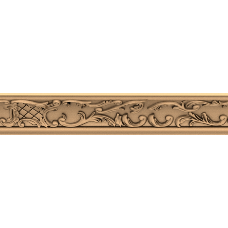 3D model of a baguette for a CNC machine in STL format