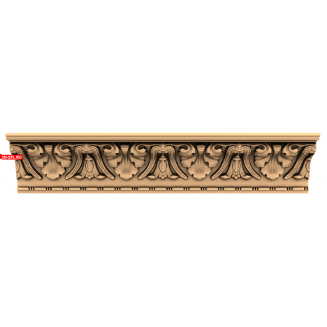 3D Model of Baguette Luxury Akana in STL for CNC