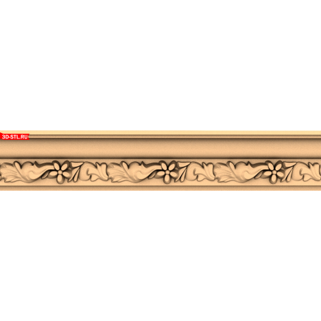 3D model of a baguette for a CNC machine in STL format