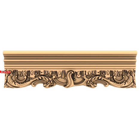 3D model of a baguette for CNC 