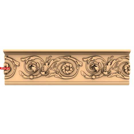 3D STL Model of Baguette Renaissance Elegance for CNC