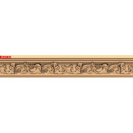 Unique STL model of a baguette for a CNC machine