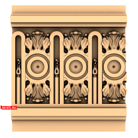 Baguette Baroque Vision - 3D STL model for CNC machine
