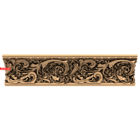 Renaissance Whirlwind Baguette in STL format for CNC
