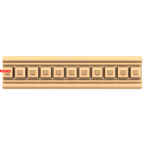 Baguette Classic Symmetry - STL 3D model for CNC machine