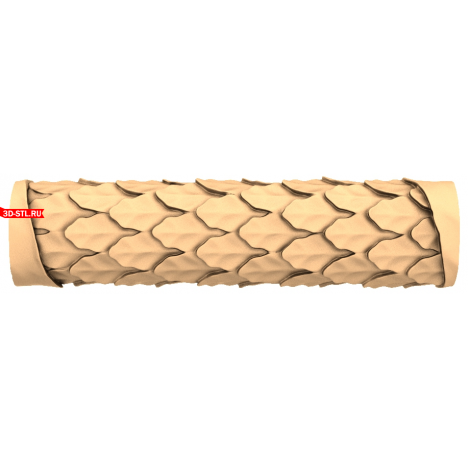 Dragonscale Baguette - STL model for CNC machine