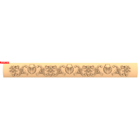 Elegant Renaissance Baguette - 3D model in STL format for CNC machine