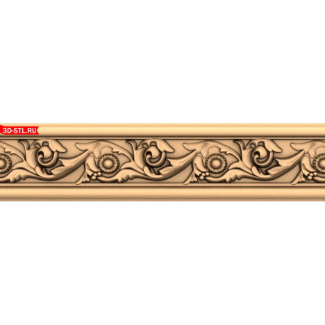 Renaissance of Nature Baguette - 3D STL model for CNC