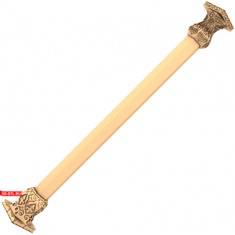 3D Model of Baluster Architecture Time for CNC