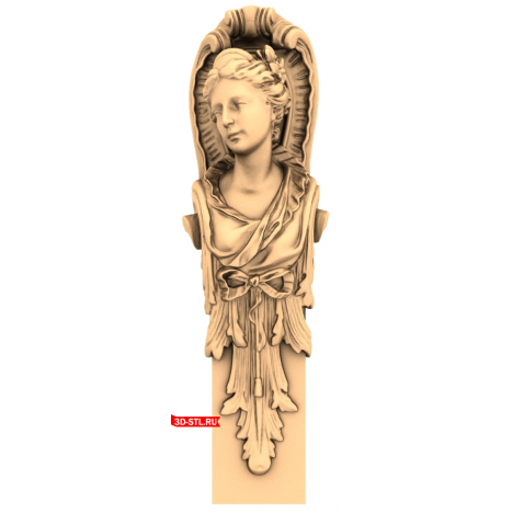 Elegant decor in STL format for CNC