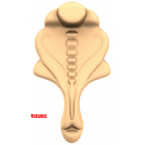 Elegant Curl Decor - 3D model in STL format for CNC