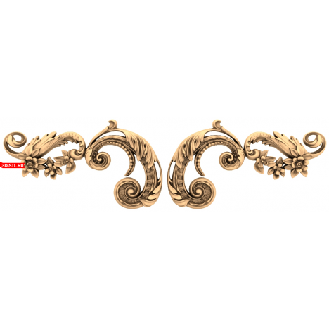 Luxurious Curls - 3D STL Model for Milling