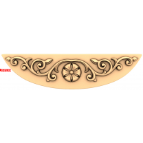 Carved decor Floral curl