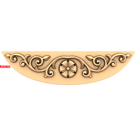 Elegant carved decor for CNC machine in STL format
