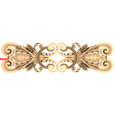 Elegant decor in STL format for CNC milling