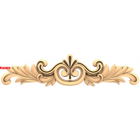 Leaf Twist Decor - 3D model in STL format for CNC