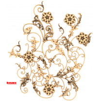 Floral swirls