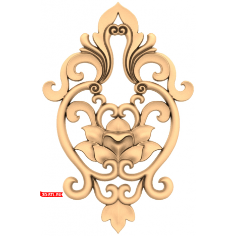 Floral Symphony Decor - 3D Model for CNC Machine