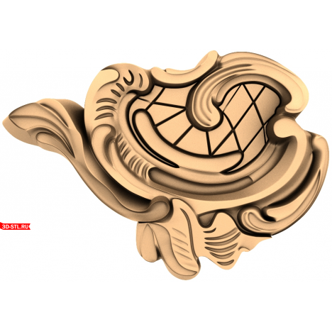 Luxury Element Decor - 3D STL model for milling