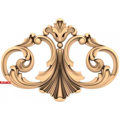 Renaissance Coil Decor - 3D model in STL format for CNC