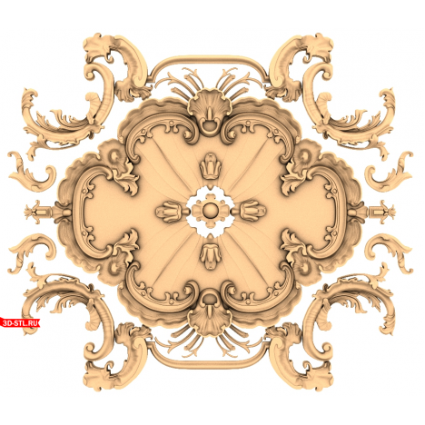 Decor for CNC milling - 3D model in STL format