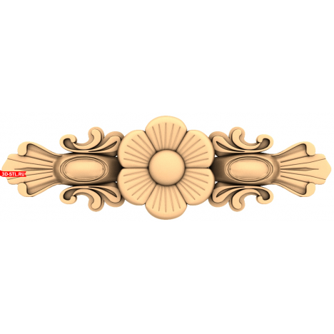 3D model of decor in STL format for CNC