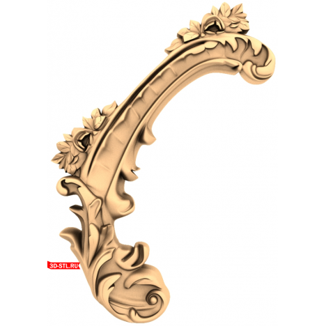 Luxurious Floral Decor - 3D STL Model for CNC