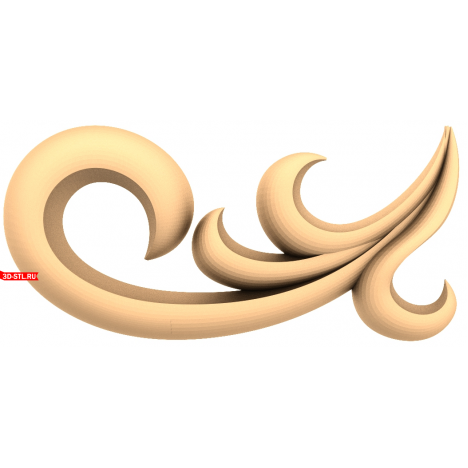 3D model of the Vortex of Elegance decor for CNC