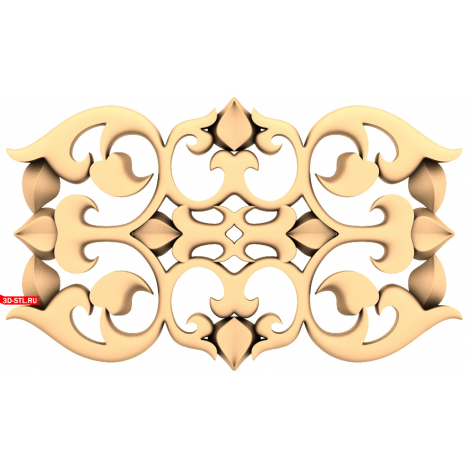 Luxurious Ornament - 3D STL model for CNC machine