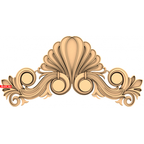 Elegant decor in STL format for CNC