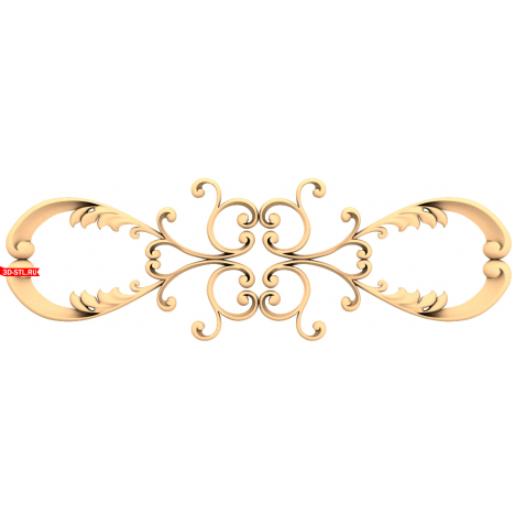 Ornamental Inspiration - 3D STL Model for CNC
