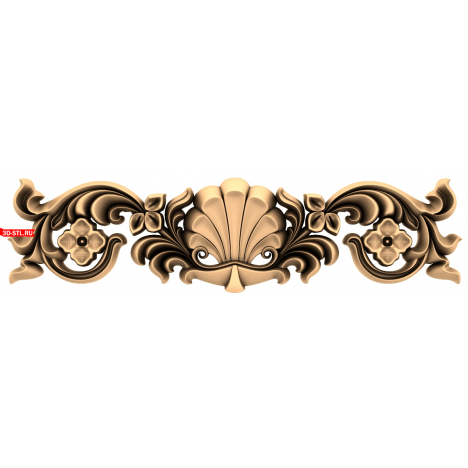 Luxurious Ornament - 3D STL model for CNC