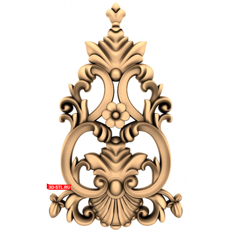 Elegant decor in STL format for CNC