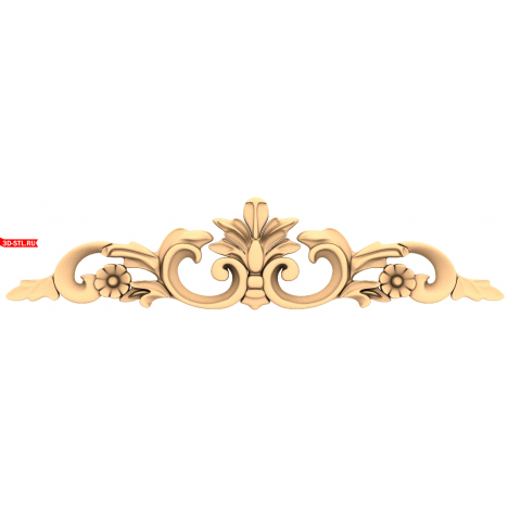 Elegant decor in STL format for CNC