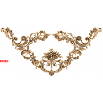  Floral ornament for milling