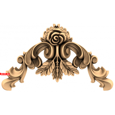 Elegant decor in STL format for CNC