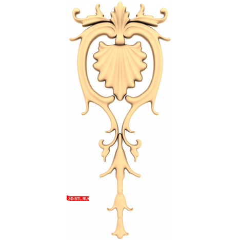 Elegant CNC milling decor - 3D model in STL format
