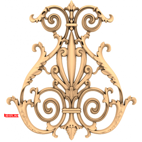 Decor Crown Elegance - 3D STL model for CNC