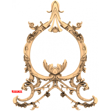 Luxury Frame - 3D STL model for CNC