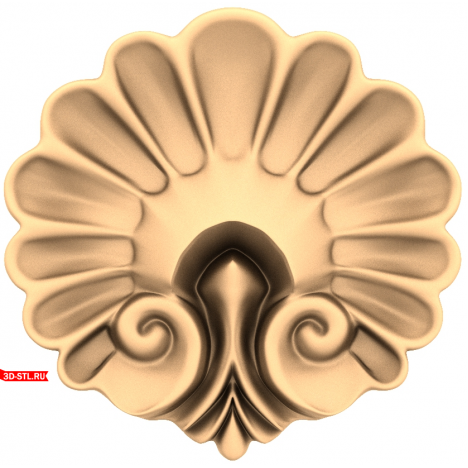 Seashell Decor - 3D CNC Model