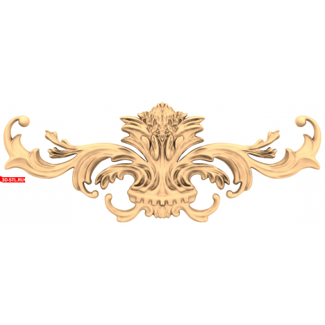 Decor in STL format for CNC - Elegant ornament