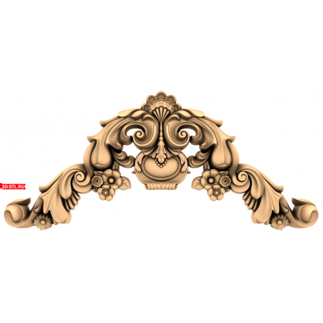 Elegant Baroque Decor - 3D CNC Model