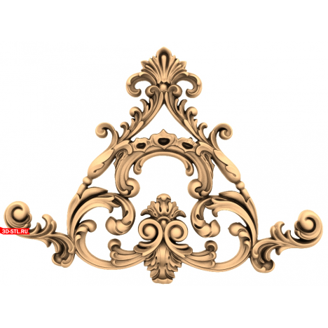 Decor in STL format for CNC - Elegant 3D model