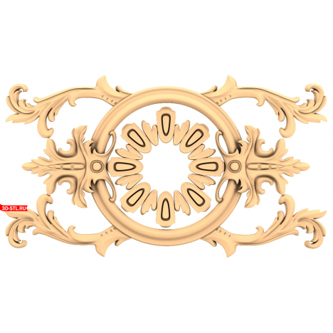 Luxurious Ornament - 3D STL model for CNC
