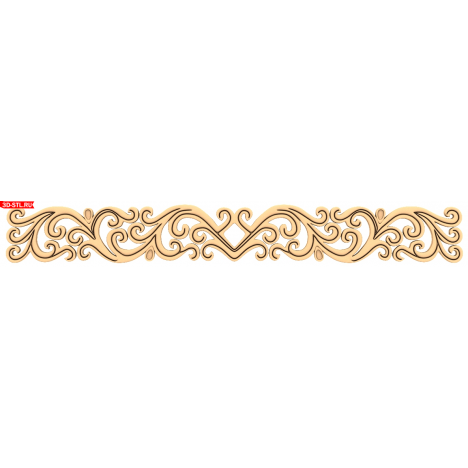 Ornamental Vortex - 3D model for CNC