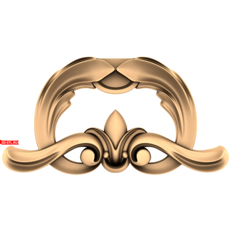 3D model of luxury decor for CNC milling